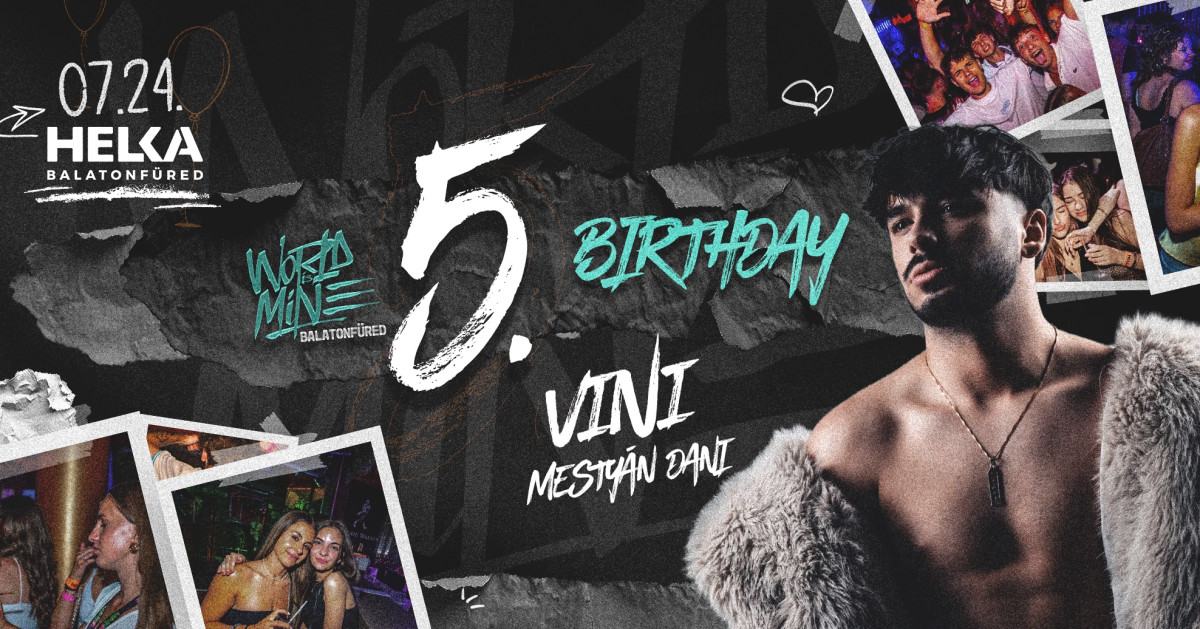 WIM BALATONFÜRED 5th Birthday w/VINI • 07/24 • Helka Balatonfüred cover image