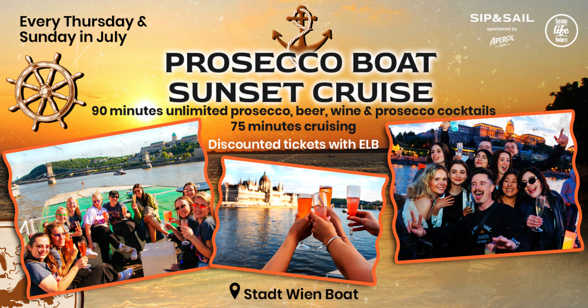Sip & Sail ✘ Prosecco & Cocktail Sunset Cruise ✘ Discounted tickets by ELB cover image