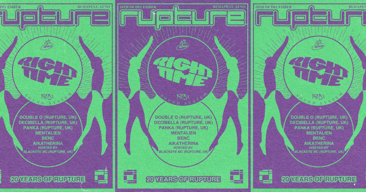 ◉ RIGHT TIME - 20 YEARS OF RUPTURE - DOUBLE O, DECIBELLA, BLACKEYE MC ◉ cover image