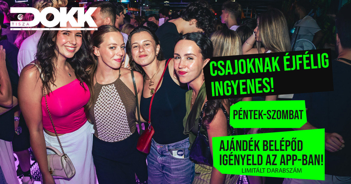 TISZA DOKK ★ 09.11-12. péntek - szombat ★ FREE TICKET cover image