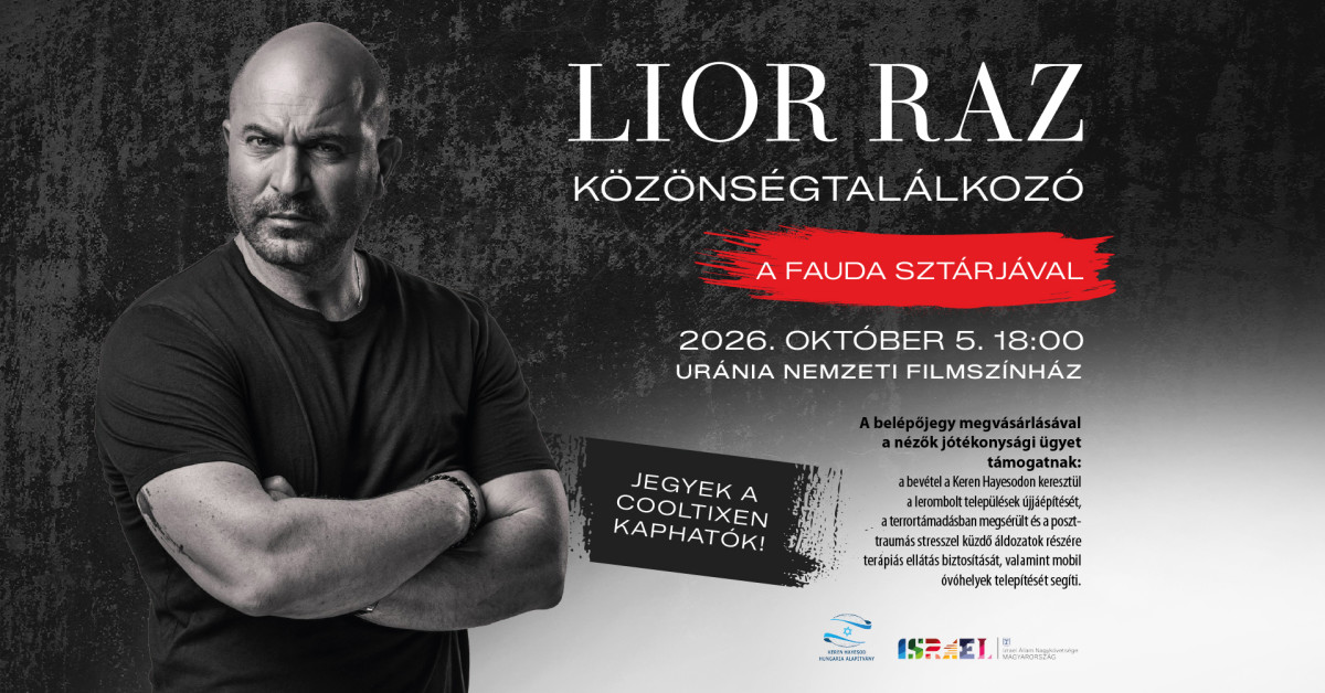 Lior Raz Budapesten - közönségtalálkozó a Fauda sztárjával cover image