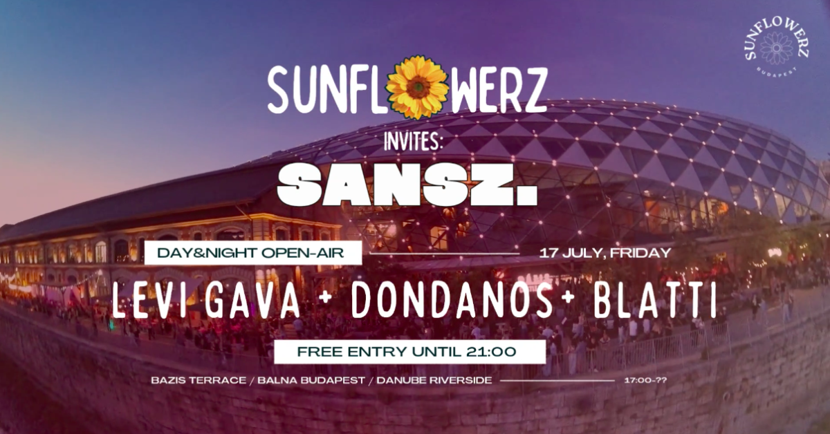 đ»SUNFLOWERZ x SANSZ. - DAY & NIGHT HOUSE OPEN-AIR 07.17. Free Entry until 21 cover image