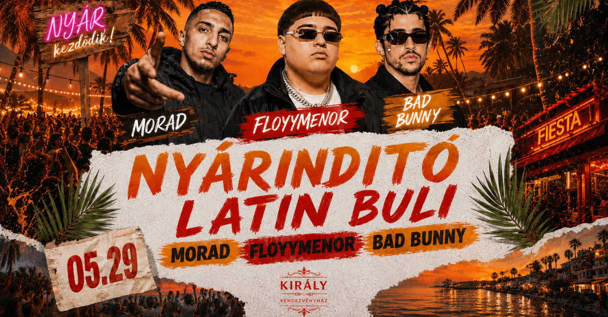 NYÁRINDÍTÓ LATIN BULI | 05/29 | Pécs Király Rendezvényház cover image