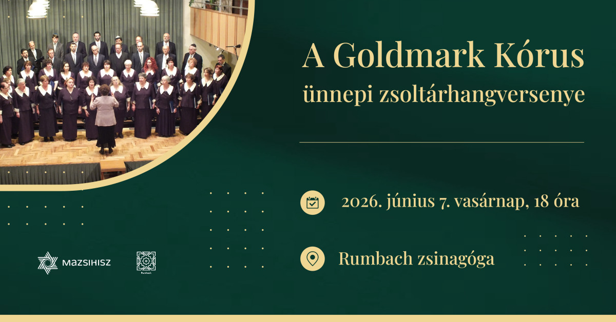 Az OR-ZSE Goldmark Kórusának zsoltárhangversenye a Rumbachban cover image